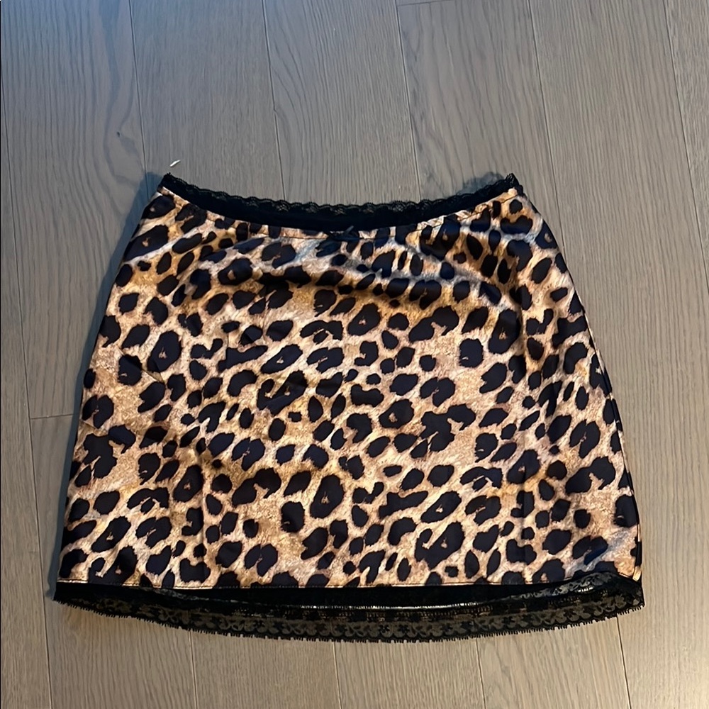 Cheetah Print Mini Skirt